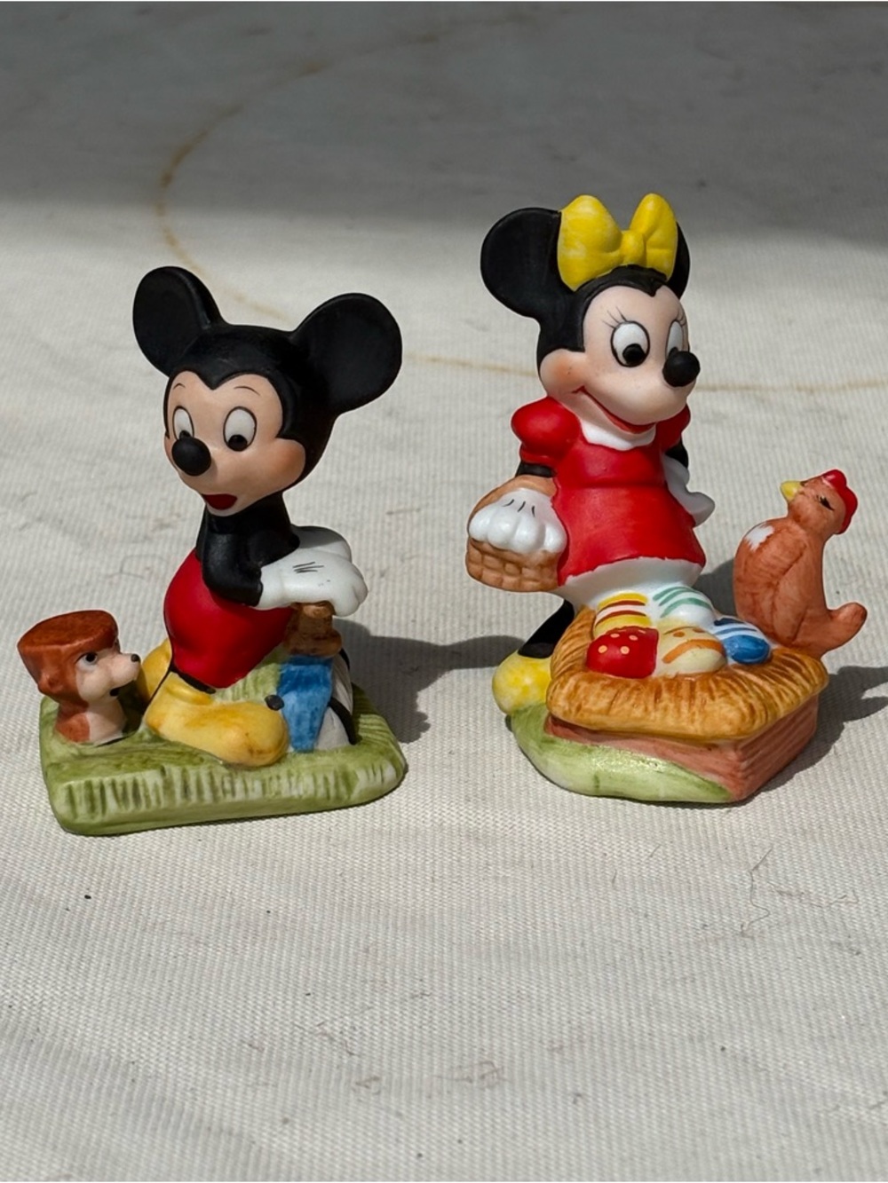 Vintage Walt Disney World figurines from the 1970s